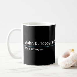 Geoloog, cartograaf Topografische kaart Koffiemok