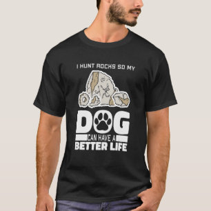 Geoloog Dog Collecting Geology Rock Hunting T-shirt
