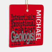 Geoloog Extraordinaire CUSTOM Keramisch Ornament (Rechts)