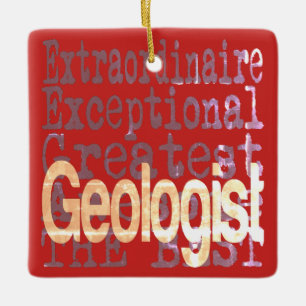 Geoloog-extraordinaire Keramisch Ornament