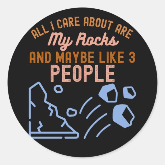 geoloog, geologiewetenschap ronde sticker (Voorkant)