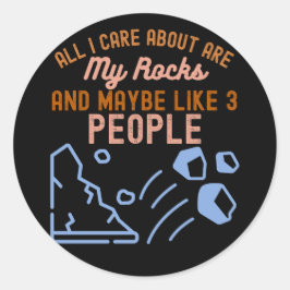 geoloog, geologiewetenschap ronde sticker