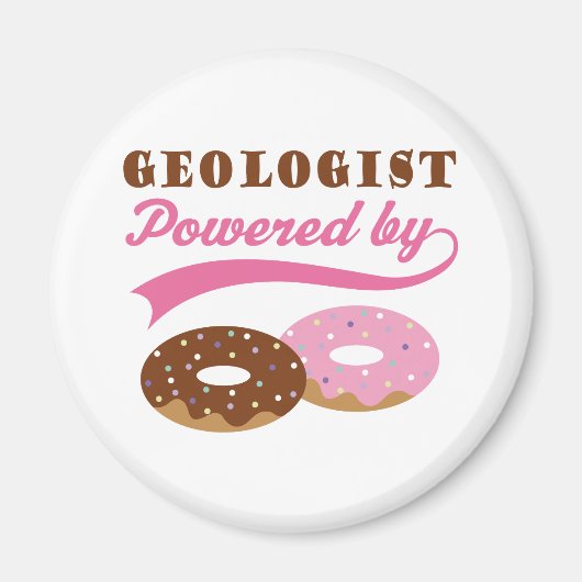 Geoloog Gift (Donuts) Magneet (Voorkant)