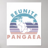 Geoloog Gift grappige geologie Reunite Pangeae Poster (Voorkant)
