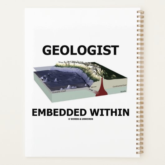 Geoloog ingebed in ondervertakkingszone planner (Achterkant)