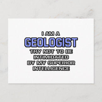 Geoloog Joke ... Superieure intelligentie Briefkaart