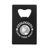 Geoloog kent hun scholier creditkaart flessenopener (Voorkant)