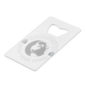 Geoloog kent hun scholier creditkaart flessenopener (Achterkant Gekanteld)