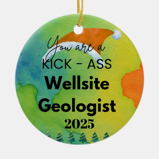 Geoloog Keramisch Ornament (Voorkant)