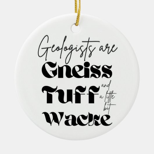 Geoloog Keramisch Ornament (Voorkant)