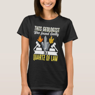 Geoloog Mineraal Steen Verzamelende Fossielen Deze T-shirt