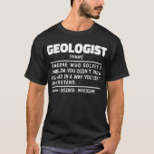 Geoloog Noun Geology Cool Student Afstuderen T-shirt (Voorkant)