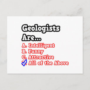Geoloog Quiz... Joke Briefkaart