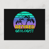 Geoloog Retirement Gift Retro Briefkaart (Voorkant)