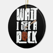 Geoloog Rock Hounding Geode wacht dat ik een rots Keramisch Ornament (Links)