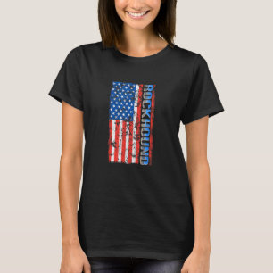 Geoloog Rocks Geology Rockhounding Distress U T-shirt