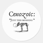 Geoloog Ronde Sticker (Voorkant)