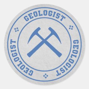 Geoloog Ronde Sticker