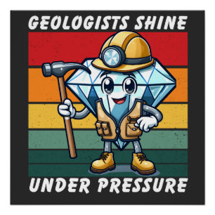 Geoloog Shirt   Geologie Studentengiften   Geologi Perfect Poster