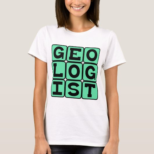 Geoloog, studie van de aarde t-shirt (Voorkant)
