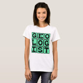Geoloog, studie van de aarde t-shirt (Voorkant volledig)