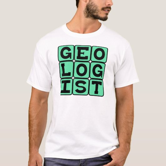 Geoloog, studie van de aarde t-shirt (Voorkant)