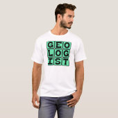 Geoloog, studie van de aarde t-shirt (Voorkant volledig)