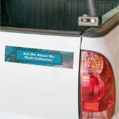 Geoloog Wetenschapper Green Blue Stone Rockhoundin Bumpersticker (Op Truck)