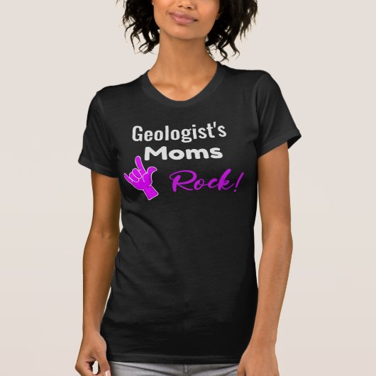 Geoloog's Moms Rock! T-shirt (Voorkant)