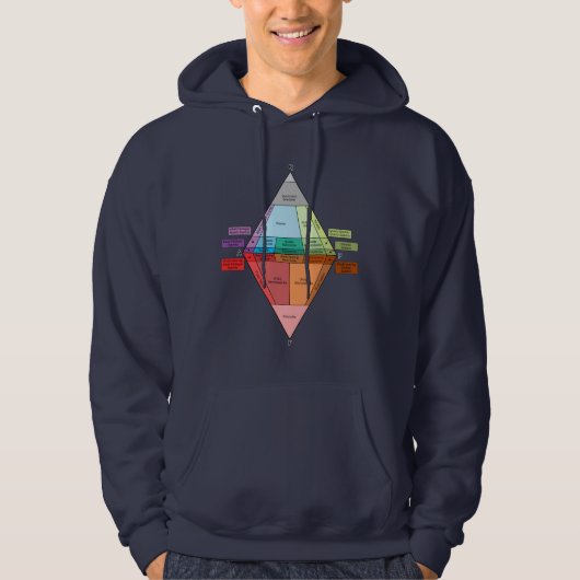 Geoloog's Plutoniumgesteente QAPF-diagram Hoodie (Voorkant)