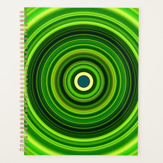 Geomagnetic Green Mandala Planner (Voorkant)