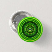 Geomagnetic Green Mandala Ronde Button 3,2 Cm (Voorkant /achterkant)