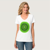 Geomagnetic Green Mandala T-shirt (Voorkant volledig)