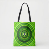 Geomagnetic Green Mandala Tote Bag (Voorkant)