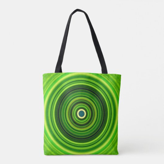 Geomagnetic Green Mandala Tote Bag (Achterkant)