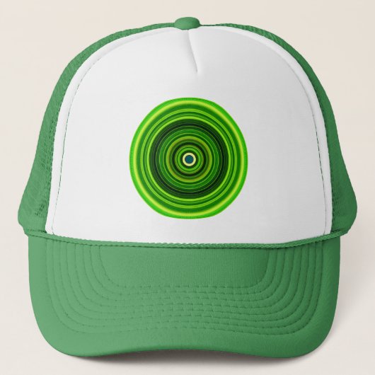 Geomagnetic Green Mandala Trucker Pet (Voorkant)