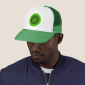 Geomagnetisch groen Mandala-64555 Trucker Pet (In situ)