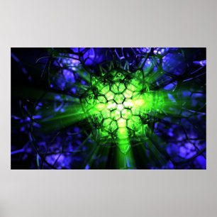 Geomancy (groen) poster