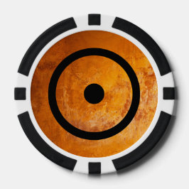 Geomantische heksensteen poker chips
