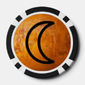 Geomantische heksensteen poker chips (Achterkant)