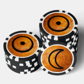 Geomantische heksensteen poker chips (Opstapeling)