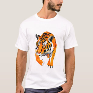 geomatrische tijger t-shirt