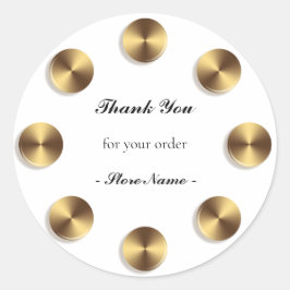 Geomertische cirkels Modern ontwerp Ronde Sticker