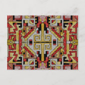 Geomethrisch tribaal/etnisch patroon briefkaart (Voorkant)