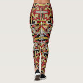 Geomethrisch tribaal/etnisch patroon leggings (Achterkant)