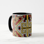 Geomethrisch tribaal/etnisch patroon mok (Voorkant links)