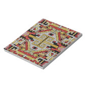 Geomethrisch tribaal/etnisch patroon notitieblok (Linkerzijde)