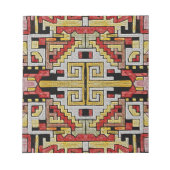 Geomethrisch tribaal/etnisch patroon notitieblok (Voorkant)