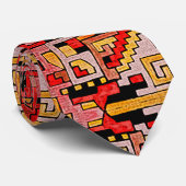 Geomethrisch tribaal/etnisch patroon stropdas (Opgerold)