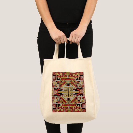 Geomethrisch tribaal/etnisch patroon tote bag (Voorkant (product))